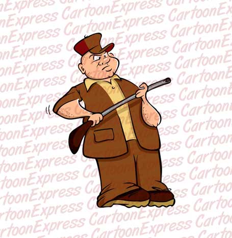 hunter with rifle